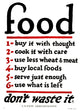 WWI Food Supply Poster Print - Don't Waste It Lithograph, 1917