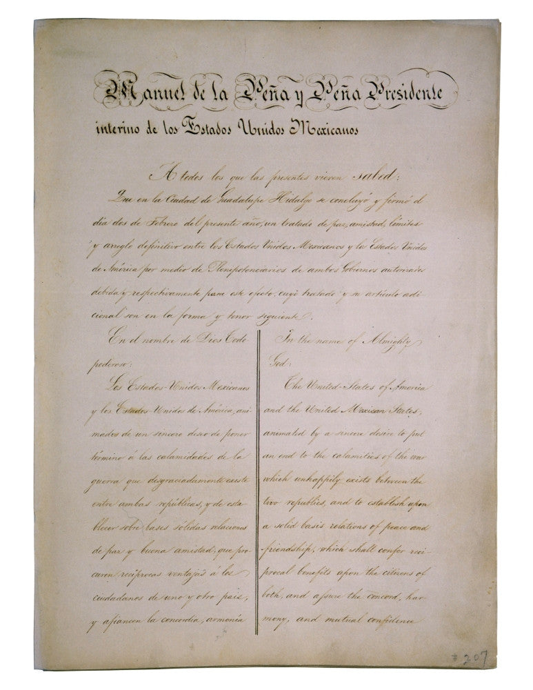 The Treaty Of Guadalupe Hidalgo Historical Poster Print