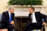 President Obama and Prime Minister Netanyahu Meeting Poster Print - May 18, 2009