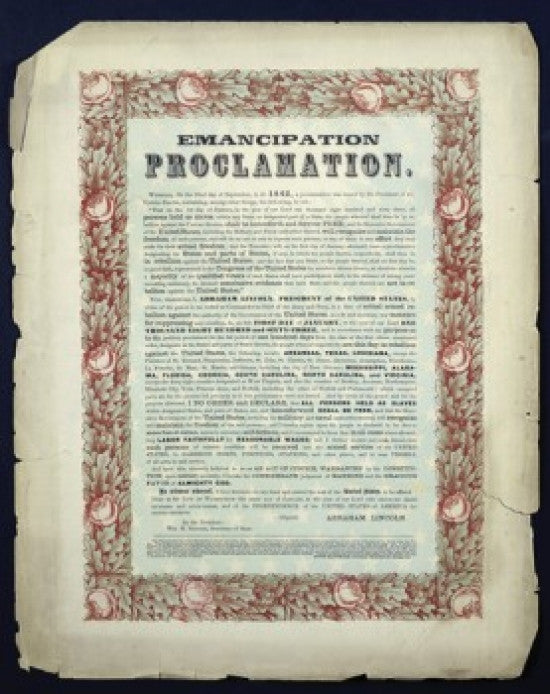 Emancipation Proclamation 1862 American History Fine Art Print