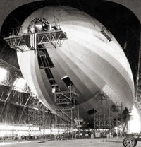 USS Akron Construction Fine Art Print - Historic Aviation Image