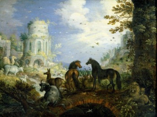 Orpheus Charms the Animals with His Music Fine Art Print by Roelandt Savery