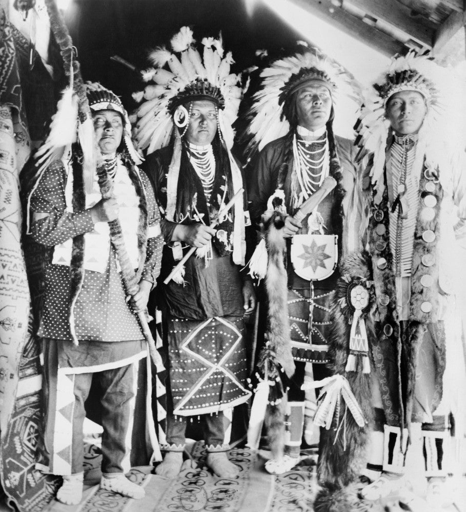 Nez Perce Native Americans Dance Photograph - C1910 Print