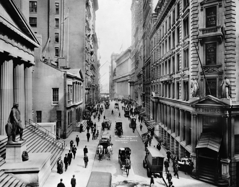 Historical Wall Street Photograph - NYC C1911 Fine Art Print by Granger Collection
