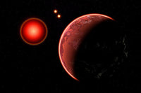 Proxima b Planet Orbiting Proxima Centauri Fine Art Print by Mark Stevenson