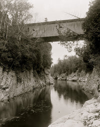 High Bridge at Winooski Gorge Fine Art Print - Burlington, VT