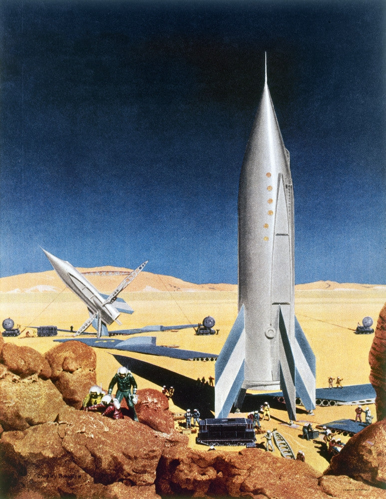 Mars Mission Fine Art Print by Chesley Bonestell | Granger Collection
