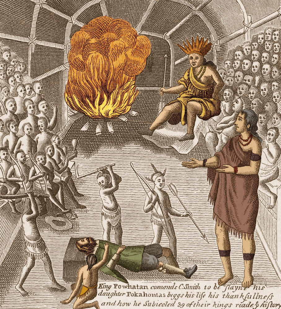 Pocahontas Pleading for Smith's Life Fine Art Print by Science Source