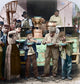 Spaghetti Vendor Fine Art Print - Naples, Italy (C1908)