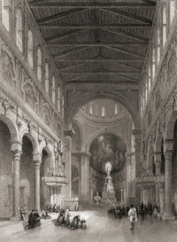Interior of the Cathedral at Messina, Sicily Fine Art Print by Ken Welsh