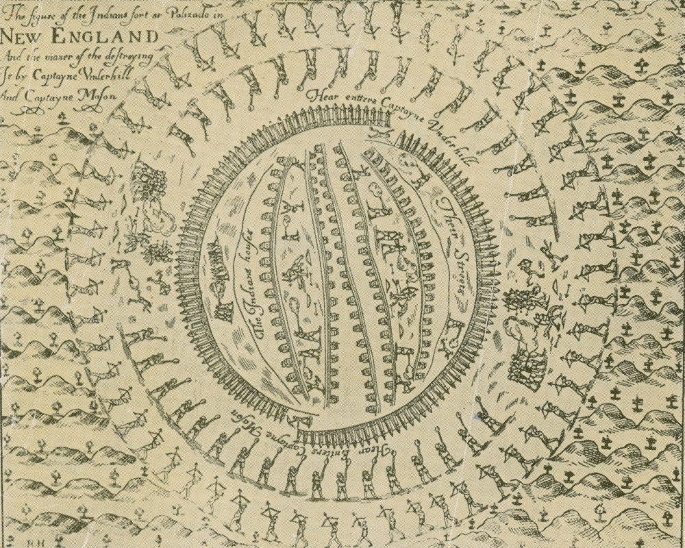 Pequot War Mystic Massacre Fine Art Print by Science Source