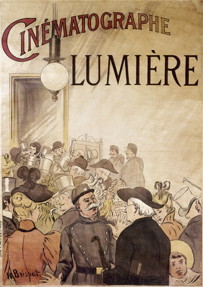 Louis Lumière French Poster for Cinématographe Lumière - Fine Art Print