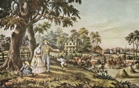 American Country Life: Summer Evening Lithograph Print