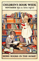 A Boy Reading and a Girl Reaching for a Book Fine Art Print by Jessie Willcox Smith