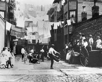Lower East Side C1910 Photograph by Lewis Hine - Playground in NYC