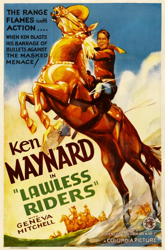Lawless Riders Movie Poster Fine Art Print - 1935