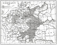 Map of Germany Post-Congress of Vienna Fine Art Print by Ken Welsh