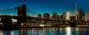 Brooklyn Bridge and Manhattan Skyline Sunset Poster Print