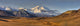 Scenic Panoramic View of Mt. McKinley in Autumn by Mike Criss