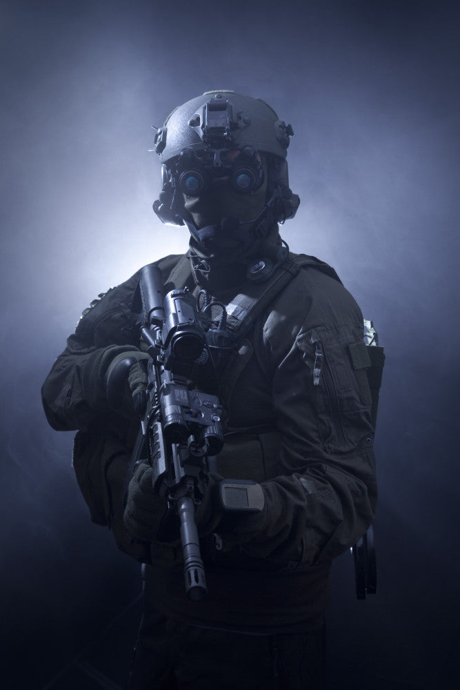 Special Operations Forces Soldier with Night Vision Poster Print