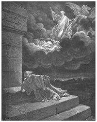 Elijah's Ascent in a Chariot of Fire Fine Art Print by Gustave Doré