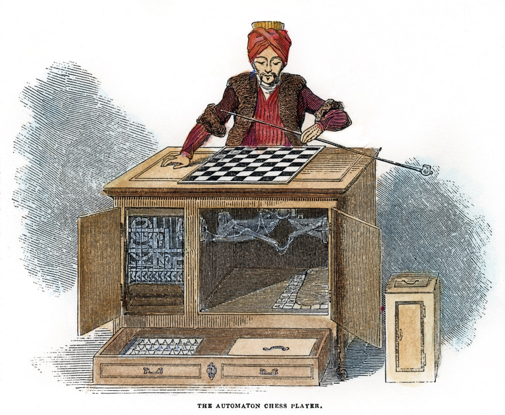 Chess Automaton Art Print - 'The Turk' by Wolfgang Von Kempelen