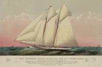 The Schooner Yacht Magic of the New York Yacht Club Fine Art Print