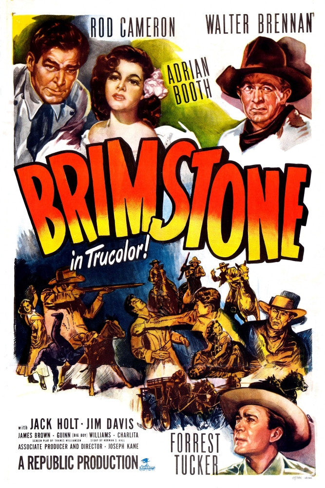 Brimstone U Movie Poster Print - 1949 Film Art