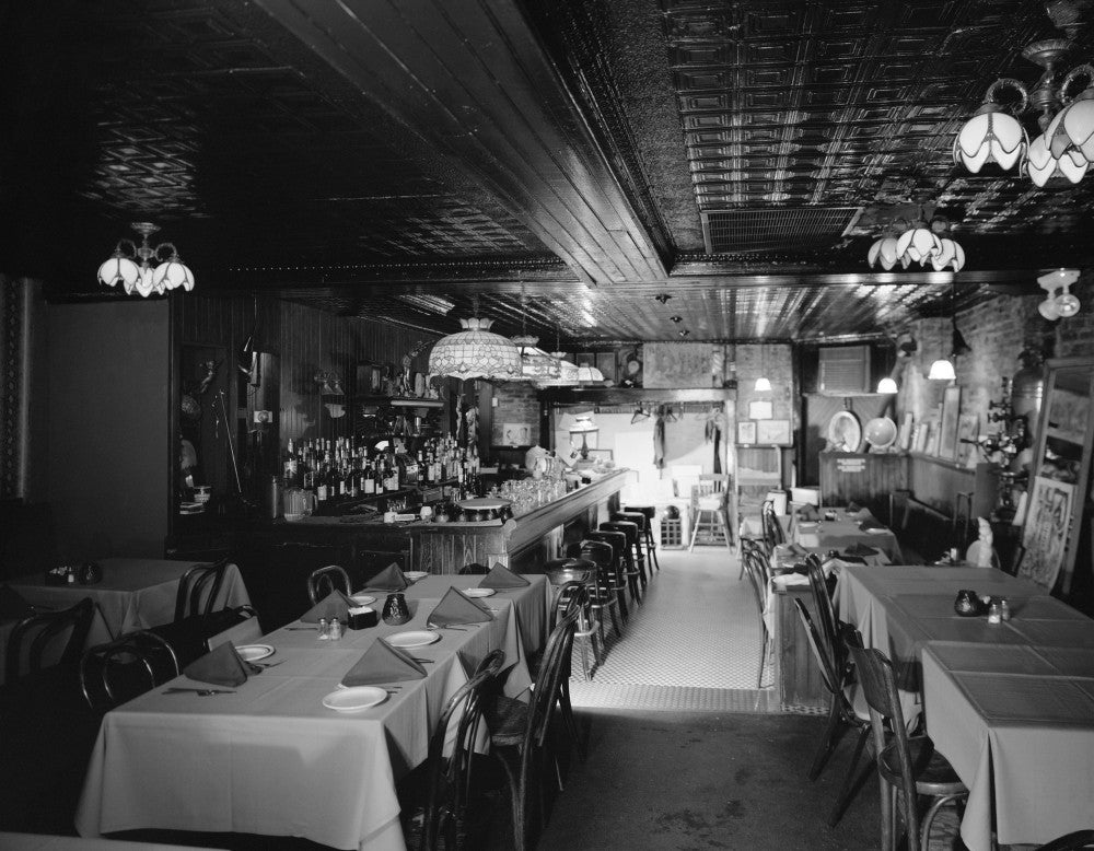 Martick's Restaurant Francais Interior Photograph - Baltimore Fine Art Print