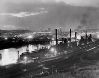 Jones & Laughlin Steel Mill Poster Print - Pittsburgh, PA (8x10)