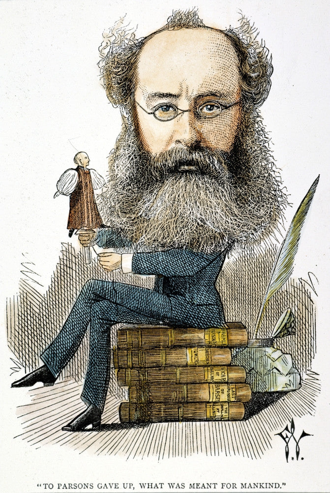 Anthony Trollope Caricature Fine Art Print by Frederick Waddy