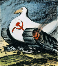 Korean War Peace Movement Cartoon Print by D.R. Fitzpatrick