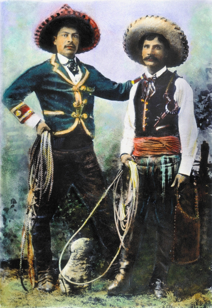 Mexican Cowboys in Buffalo Bill's Wild West Show - Fine Art Print