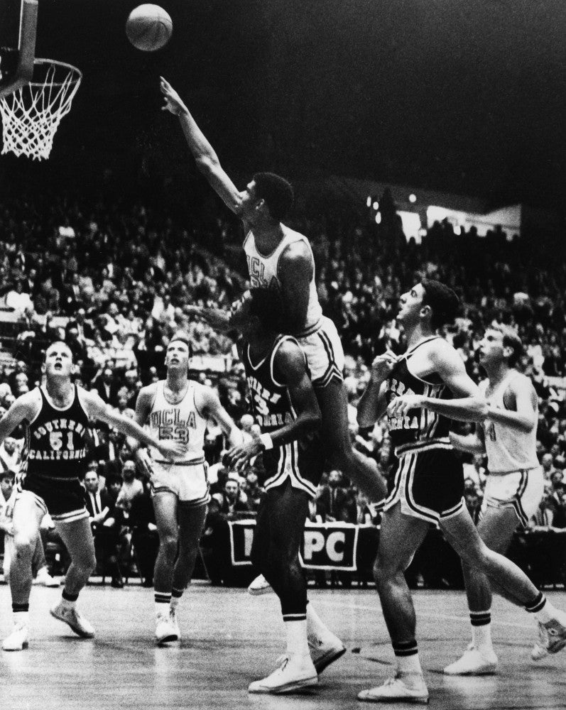 1966 Basketball Game Poster Print Featuring Kareem Abdul-Jabbar