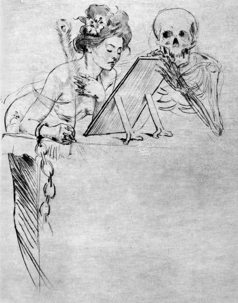 Baudelaire Illustration for 'Les Fleurs Du Mal' Poem - 1899 Poster Print