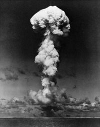 Mushroom Cloud Atomic Bomb Explosion Fine Art Print
