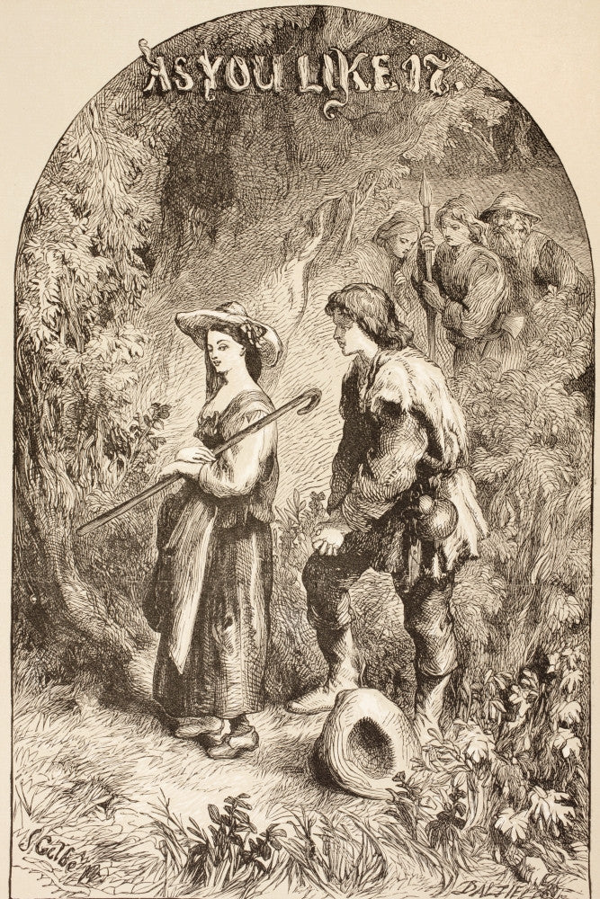 As You Like It Illustration Fine Art Print by Sir John Gilbert