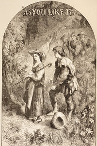 As You Like It Illustration Fine Art Print by Sir John Gilbert