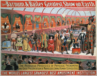 Barnum & Bailey Circus Sideshow Poster Print, 1898