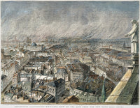 Bird's-Eye View of Manchester, England, 1876 Fine Art Print by Granger Collection