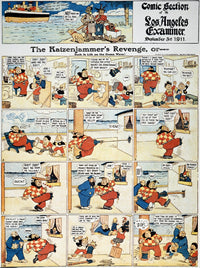 Katzenjammer Kids Comic Strip Panels - 1911 Fine Art Print by Rudolph Dirks