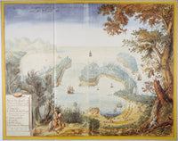 Acapulco Harbor Watercolor Print by Johannes Vingboons
