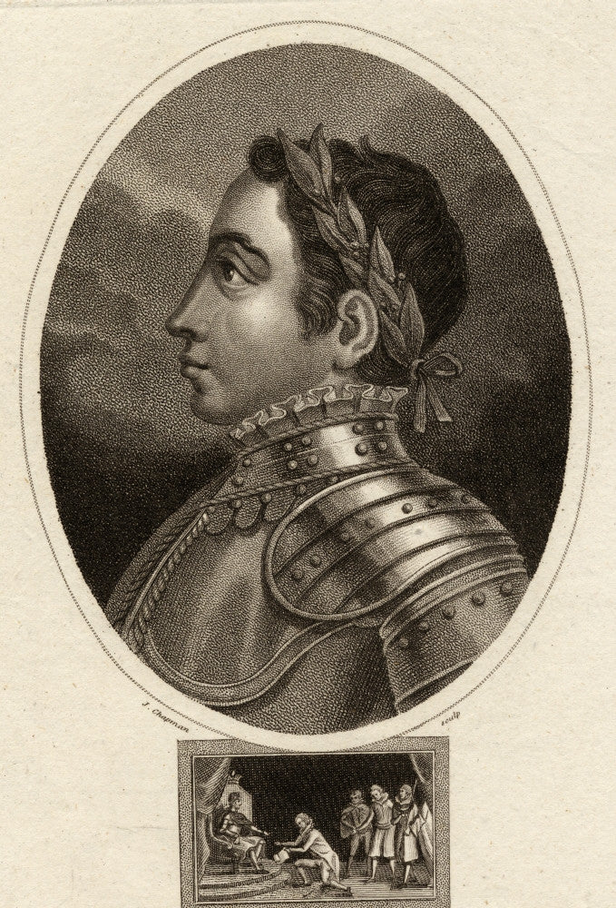 Francis II of France 19th Century Engraved Print by J. Chapman