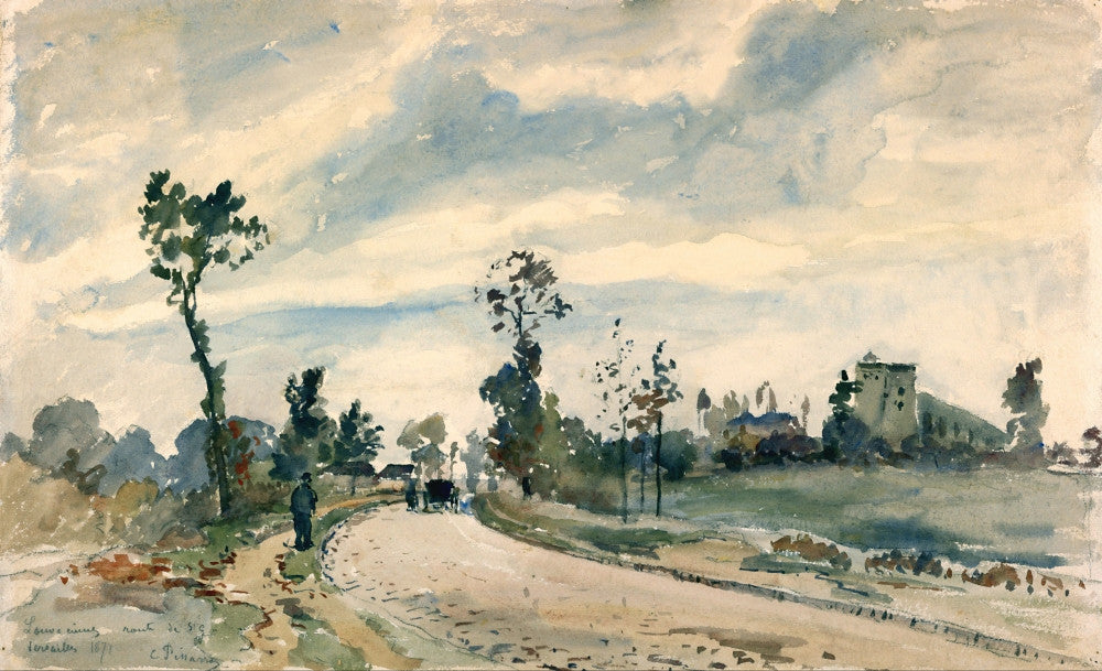 Louveciennes Fine Art Print by Camille Pissarro - 1871