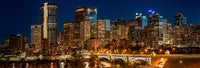 Center Street Bridge and Calgary Skyline Fine Art Print by Panoramic Images