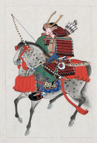 Samurai on Horseback Fine Art Print - Military Arts Series
