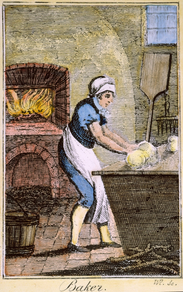 Colonial Baker 18th Century Fine Art Print by Granger Collection