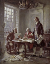 Drafting the Declaration of Independence Fine Art Print by Jean Leon Gerome Ferris