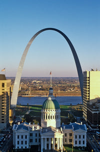 St. Louis Arch and Old Courthouse Fine Art Print | Posterazzi