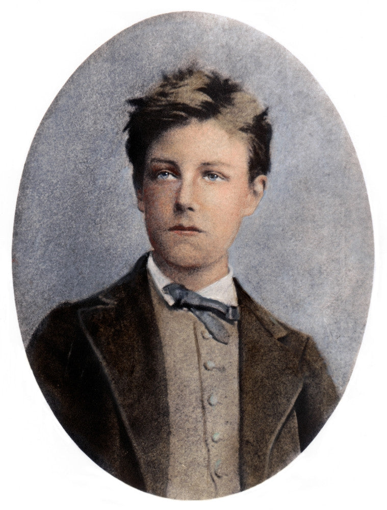 Arthur Rimbaud French Poet Oil Over Photograph Fine Art Print
